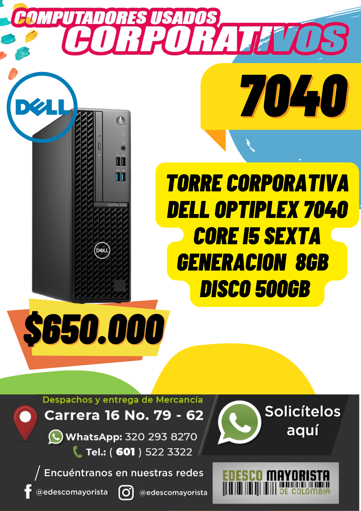 Torre Dell 7040 Core i5